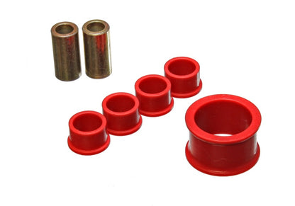 Energy Suspension 02-09 Nissan 350Z / 03-07 Infiniti G35 Coupe Conjunto de buchas de cremalheira e pinhão vermelho