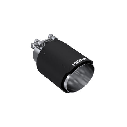 Punta de fibra de carbono universal MBRP de 4 pulg. de diámetro exterior/2,5 pulg. de entrada/6,5 pulg. de largo