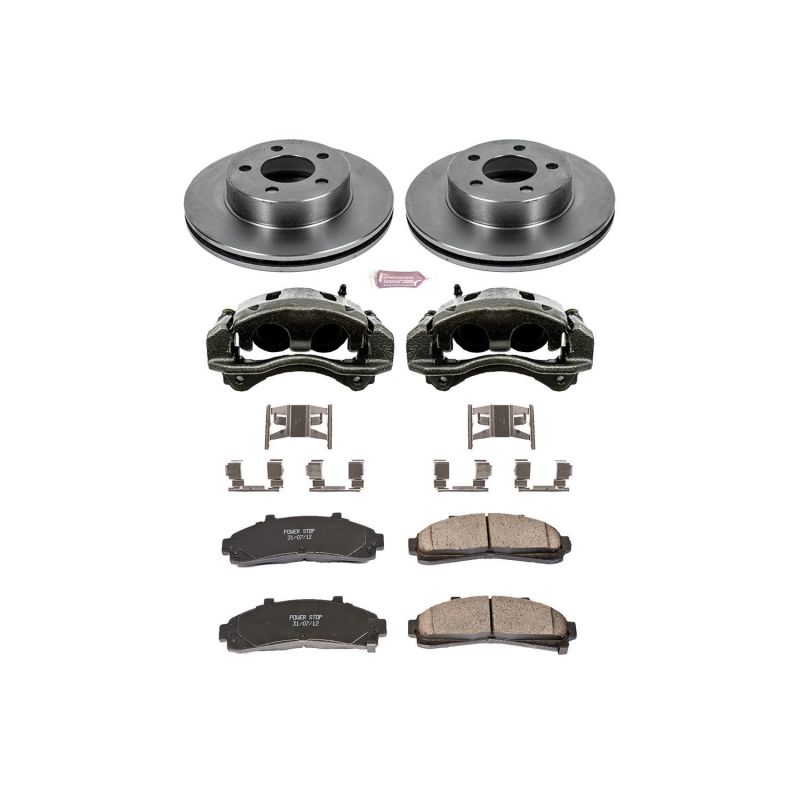 Power Stop 95-01 Ford Explorer Kit de frenos delanteros especiales para automóviles con pinzas