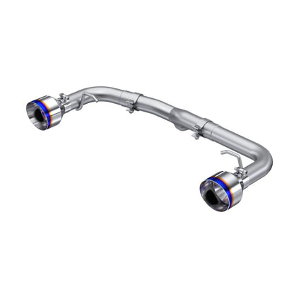MBRP 2022 Subaru BRZ 2.4L/Toyota GR86 2.4L 2.5in Salida trasera doble dividida con extremos quemados de 5in OD - T304