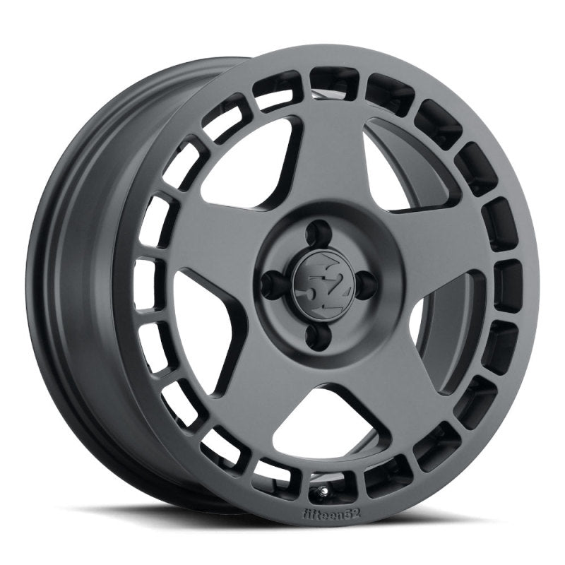 quinze52 Turbomac 17x7.5 4x108 42mm ET 63.4mm Furo Central Asfalto Roda Preta
