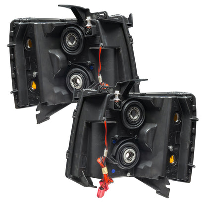 Oracle 07-13 Chevrolet Silverado SMD HL - Black - Round Style - White