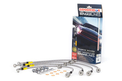 Goodridge 12-13 Honda Civic (modelos Si) / 13 Acura ILX 2.4L Lrg Disc SS Líneas de freno