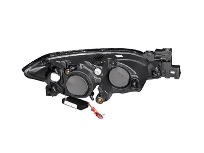 ANZO 2004-2008 Mazda 3 Projetores Faróis c/ Halo Black (CCFL)