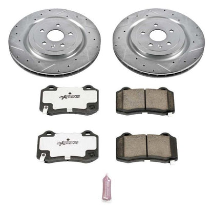 Power Stop 09-15 Cadillac CTS trasero Z26 Street Warrior Kit de freno