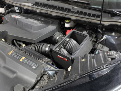 Sistema de admissão de ar frio de indução rápida com filtro Pro Dry S 19-20 Ford Edge V6 2,7L (tt)