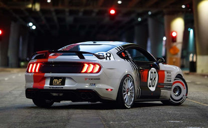 MagnaFlow SYS Cat-Back 2018 Ford Mustang GT 5.0L Competencia Salida doble Puntas pulidas de 4 pulgadas