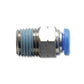Vibrant Male Straight Fitting for 3/8in OD Tubing (3/8in NPT Thread)