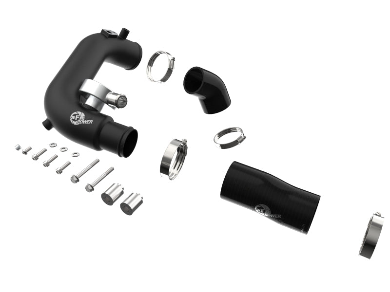 aFe BladeRunner 2 1/2 pol Intercooler Hot Side Charge Pipe 18-21 Jeep Wrangler JL L4-2.0L (t) - Preto