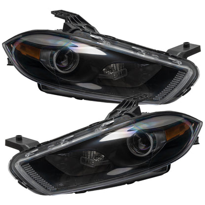 Oracle 13-14 Dodge Dart (HID Style) SMD HL - Black - ColorSHIFT w/ Simple Controller