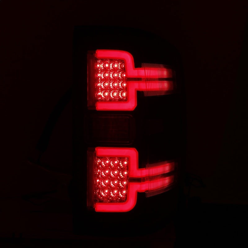 ANZO 2014-2018 Chevy Silverado 1500 LED lanternas traseiras pretas