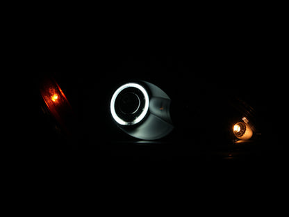 ANZO 2004-2007 Mitsubishi Lancer Projector Faróis c/ Halo Black (CCFL)