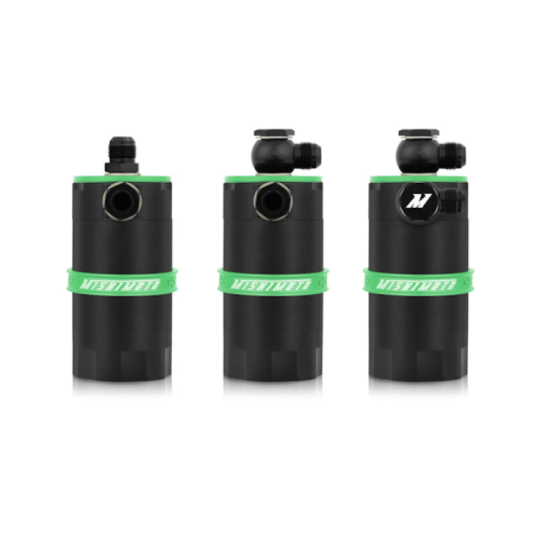 Mishimoto Recipiente de captura de aceite con deflector universal - Verde