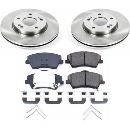 Power Stop 17-19 Hyundai Elantra Delantero Autospecialty Juego de Frenos