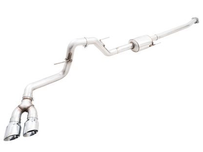 AWE 0FG 21+ Ford F150 Dupla saída lateral Cat-Back Exaustão - 4,5 pol Cromado Silver Tips