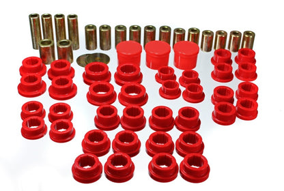 Energy Suspension 02-09 350Z / 03-07 Infiniti G35 Coupe Juego de casquillos de brazo de control trasero rojo