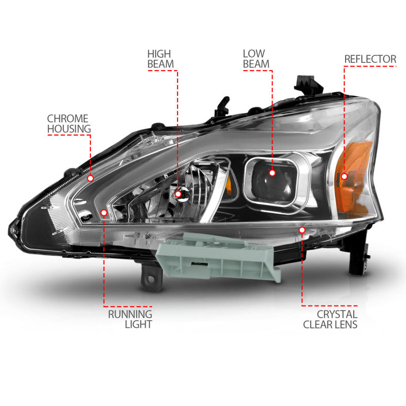 ANZO 13-15 Nissan Altima (w/o Factory HID Bulbs) Projector