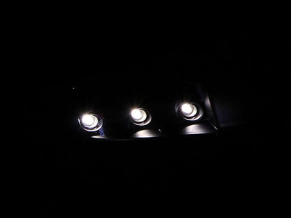 ANZO 2001-2005 Chrysler Pt Cruiser Farol de Cristal Cromado Âmbar (OE)