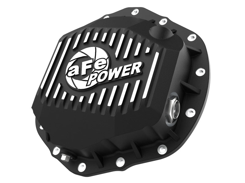 aFe 2020 Chevrolet Silverado 2500 HD Cubierta del diferencial trasero Negro; Serie Pro con aletas mecanizadas