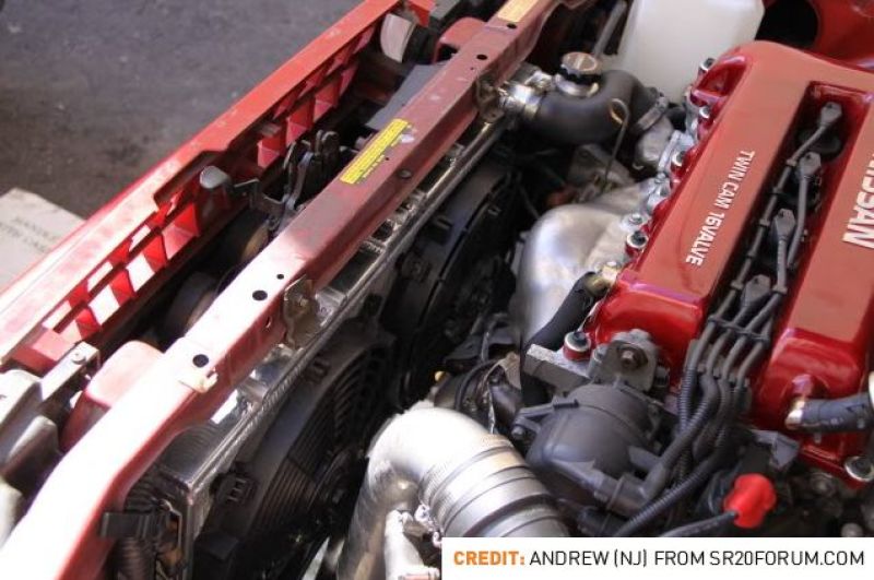 Mishimoto 91-99 Nissan Sentra con radiador de aluminio manual SR20