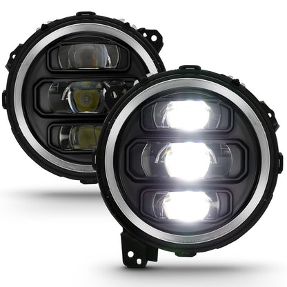 Projetor Full Led ANZO 2018-2019 Jeep Wrangler H.L Preto