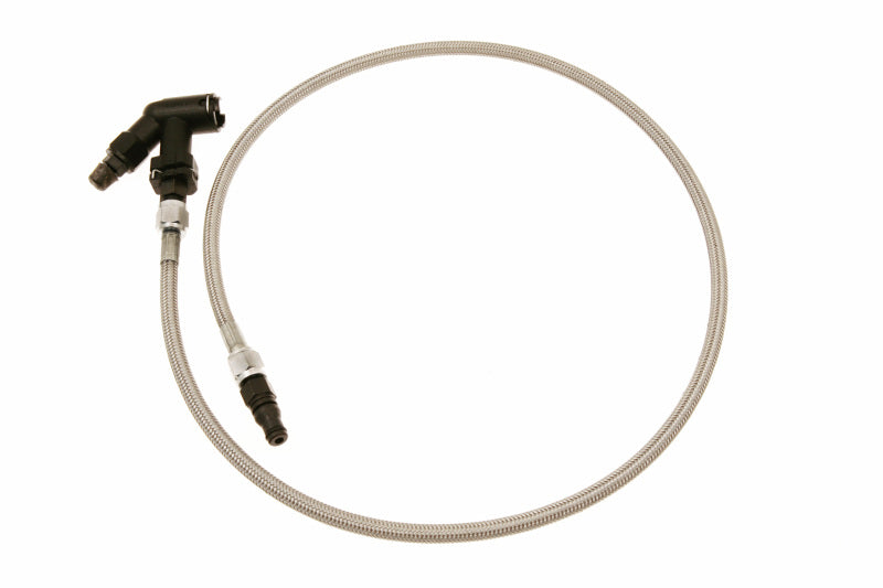 McLeod Line Assy Mustang 2005-Up 36in con accesorios de clip de alambre macho y purgador de codo