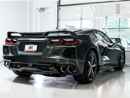 Escape AWE Tuning 2020 Chevrolet Corvette (C8) Touring Edition - Quad Chrome Silver Tips