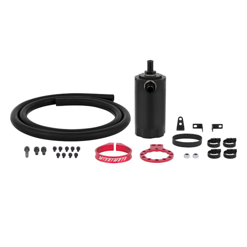 Mishimoto Recipiente de captura de aceite con deflector universal - Rojo