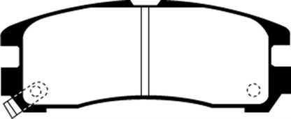 EBC 92-96 Mitsubishi Expo Greenstuff Rear Brake Pads