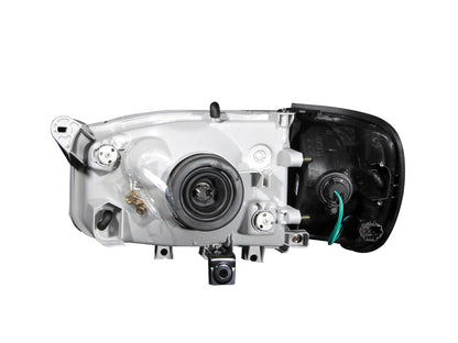 ANZO 1999-2004 Nissan Pathfinder Crystal Faróis pretos