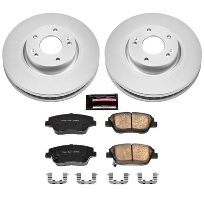 Power Stop 10-15 Hyundai Sonata Delantero Z17 Evolution Geomet Kit de Freno Revestido