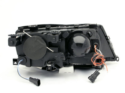 ANZO 2002-2005 BMW Série 3 E46 Faróis projetores c/ halo preto