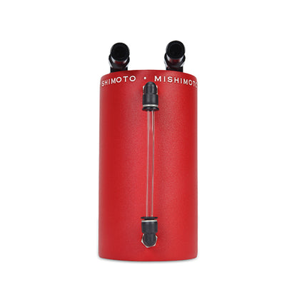 Lata grande de aluminio para recoger aceite Mishimoto - Rojo arrugado