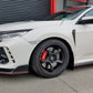 Rally Armor 17-22 Honda Civic Type R White UR Mud Flap w/Red Logo