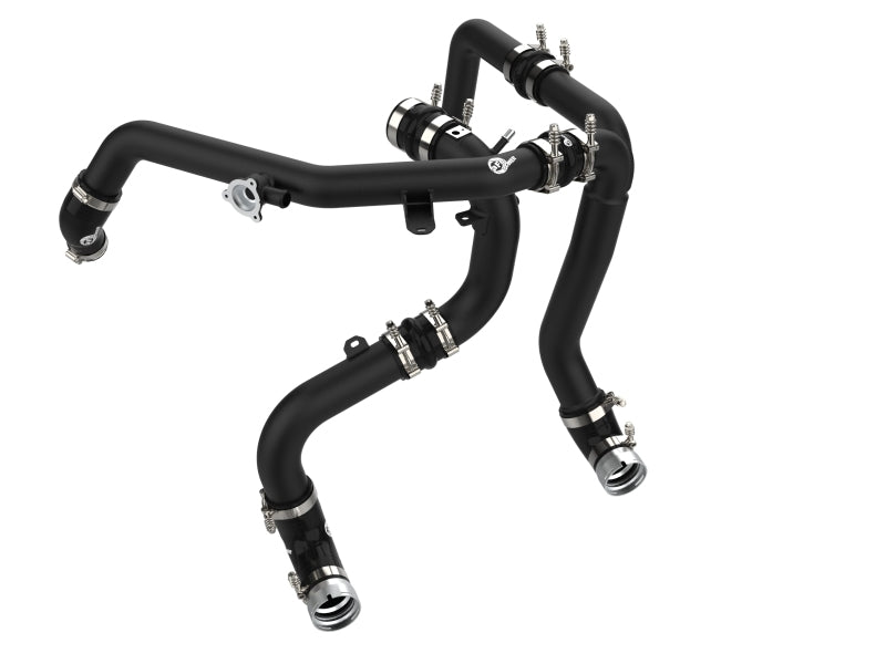 aFe 21-22 Ford Bronco V6-2.7Ltt BladeRunner Alum Kit de tubería de carga fría y caliente - Negro