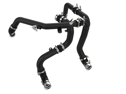 aFe 21-22 Ford Bronco V6-2.7Ltt BladeRunner Alum Kit de tubería de carga fría y caliente - Negro