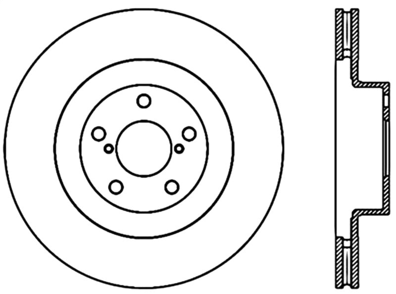 Rotor dianteiro Stoptech 02-10 WRX CRYO-STOP