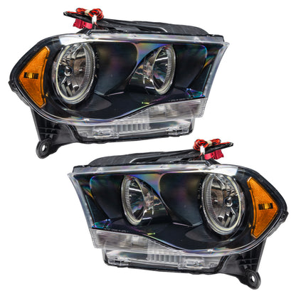 Oracle 11-13 Dodge Durango SMD HL Halogen - Black - ColorSHIFT w/ Simple Controller