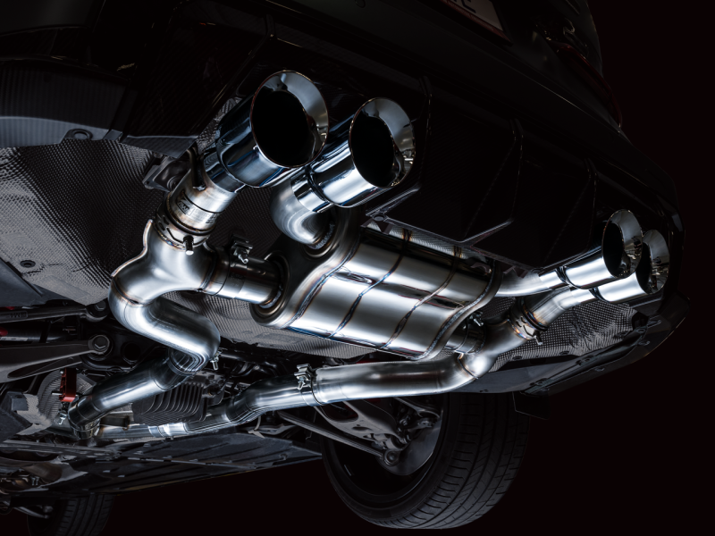 Escape AWE SwitchPath Catback para BMW G8X M3/M4 - Ponteiras cromadas prateadas