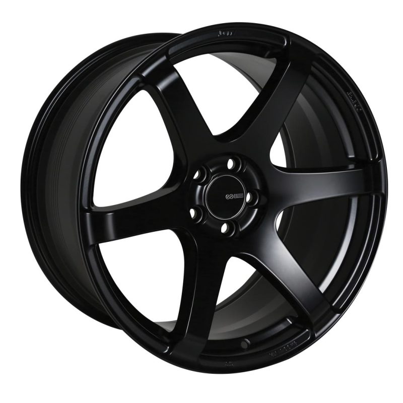 Roda Enkei T6S 17x8 35mm Offset 5x114.3 Bolt Pattern 72.6 Furo Matte Black Wheel