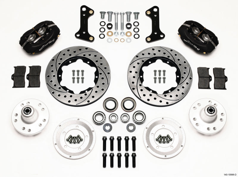 Wilwood Forged Dynalite Front Kit 11.00in Perforado 67-69 Camaro 64-72 Nova Chevelle