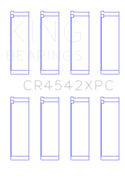 King Engine Bearings Honda K-Series pMaxKote Performance Rod Bearing Set - Size +.026mm