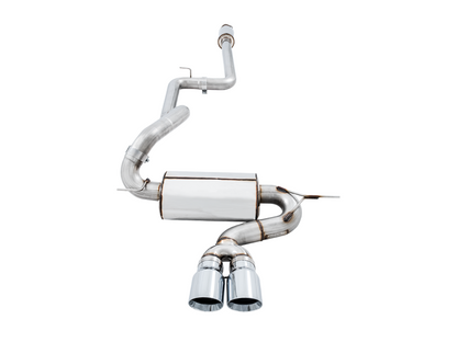 AWE Tuning Ford Focus ST Touring Edition Cat-back Escape - Resonated - Chrome Silver Tips