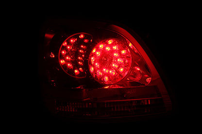 ANZO 1998-2005 Lexus Gs300 Lanternas traseiras de LED vermelho/transparente