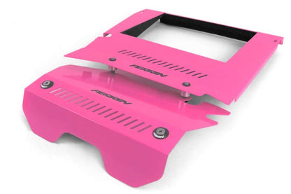 Perrin 2015+ Subaru WRX Engine Cover Kit (Intercooler Shroud + Polea Cover) - Hyper Pink