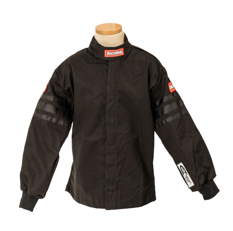 RaceQuip Black Trim SFI-1 JR. Jacket - Kids XL