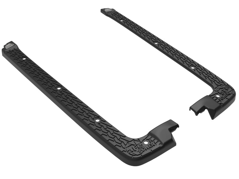 aFe 18-22 Jeep Wrangler JL (modelos de 4 puertas con techo rígido de 3 piezas únicamente) Terra Guard Cubiertas de rieles para tina