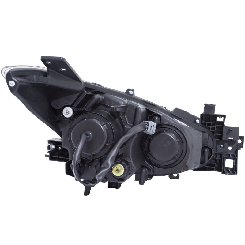 Faros delanteros proyectores ANZO con halo negro con ámbar 14-17 Mazda 3