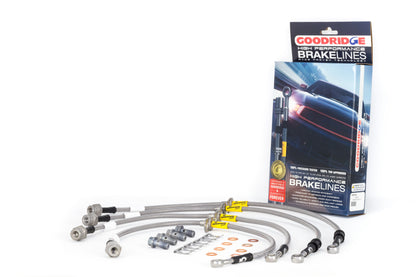 Goodridge 17-18 Honda Civic Si (solo modelo Si) SS Kit de línea de freno