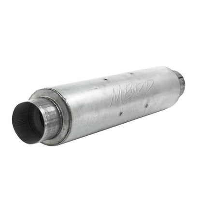 Silenciador de tono silencioso universal MBRP Entrada/salida de 4 pulgadas Cuerpo de 24 pulgadas Diámetro de 6 pulgadas Aluminio total de 30 pulgadas